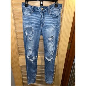 American Eagle ripped jeggings
